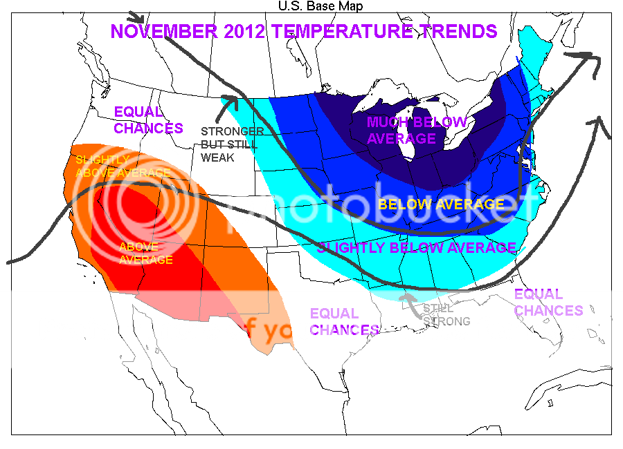 November Temperature Departures (Nation)