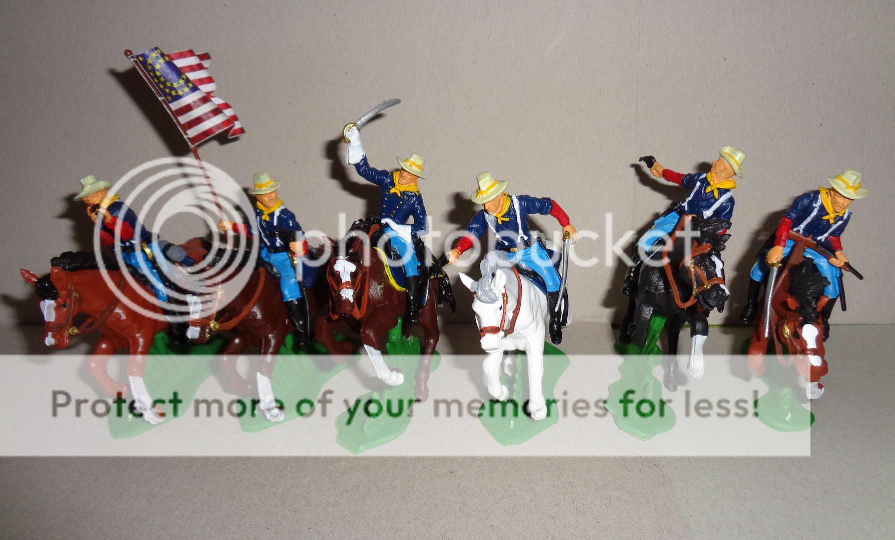 7th CAVALRY American Civil War DSG Argentina Plastic toy Soldiers set