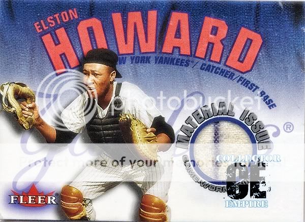 2001 Fleer Genuine Elston Howard Material Issue Jersey | Uncharted Hobby