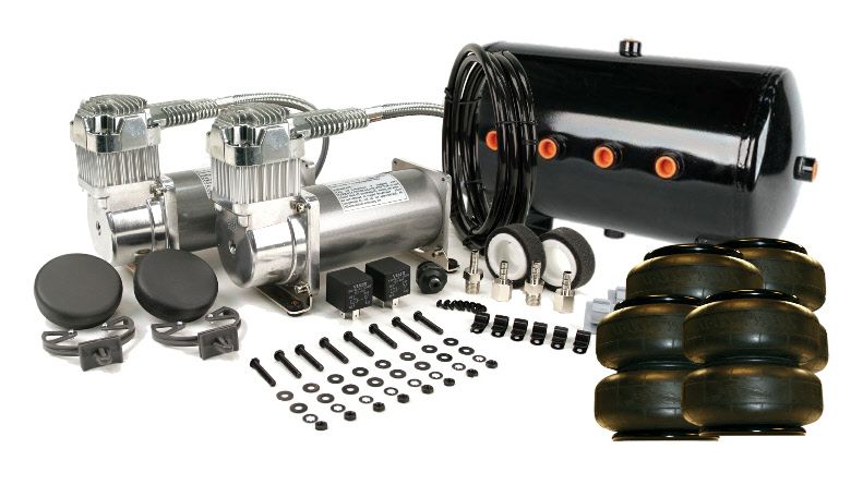 Viair 380c Pewter Dual Kit W 5 Gallon Tank U0026 Air Lift