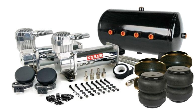 Viair 444c Chrom Dual Kit W 5 Gallon Tank U0026 Air Lift