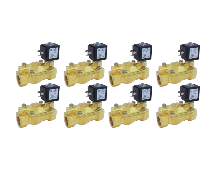 8 air bag suspension brass valves 1//2/"npt electric solenoid /& mounting brackets