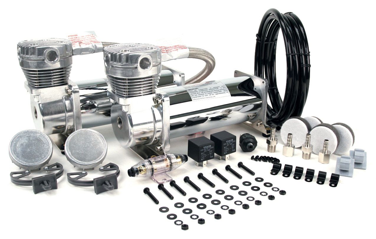 Viair 480c Chrome Dual Air Compressors 200 Psi Max For Car